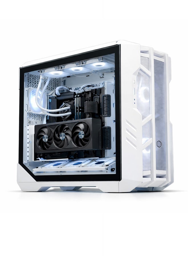 Game Sekret Fusion Gaming PC - Intel Core i9-14900K | GeForce RTX 5080 16GB | 32GB DDR5 RAM-1TB NVMe SSD | 360mm w/LCD Liquid Cooler-Z790 MB-1000W Platinum PSU | WiFi-Bluetooth-Windows 11 Pro | Game Sekret Desktop Computer | 1 Year Warranty white - Image 1
